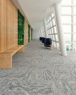 Load image into Gallery viewer, Vaporous Patcraft commercial carpet tile room scene
