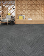 Load image into Gallery viewer, Interlock Patcraft commercial carpet tile room scene
