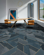 Load image into Gallery viewer, Graphic Slant Patcraft commercial carpet tile room scene
