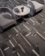 Load image into Gallery viewer, New Stone Patcraft commercial carpet tile room scene
