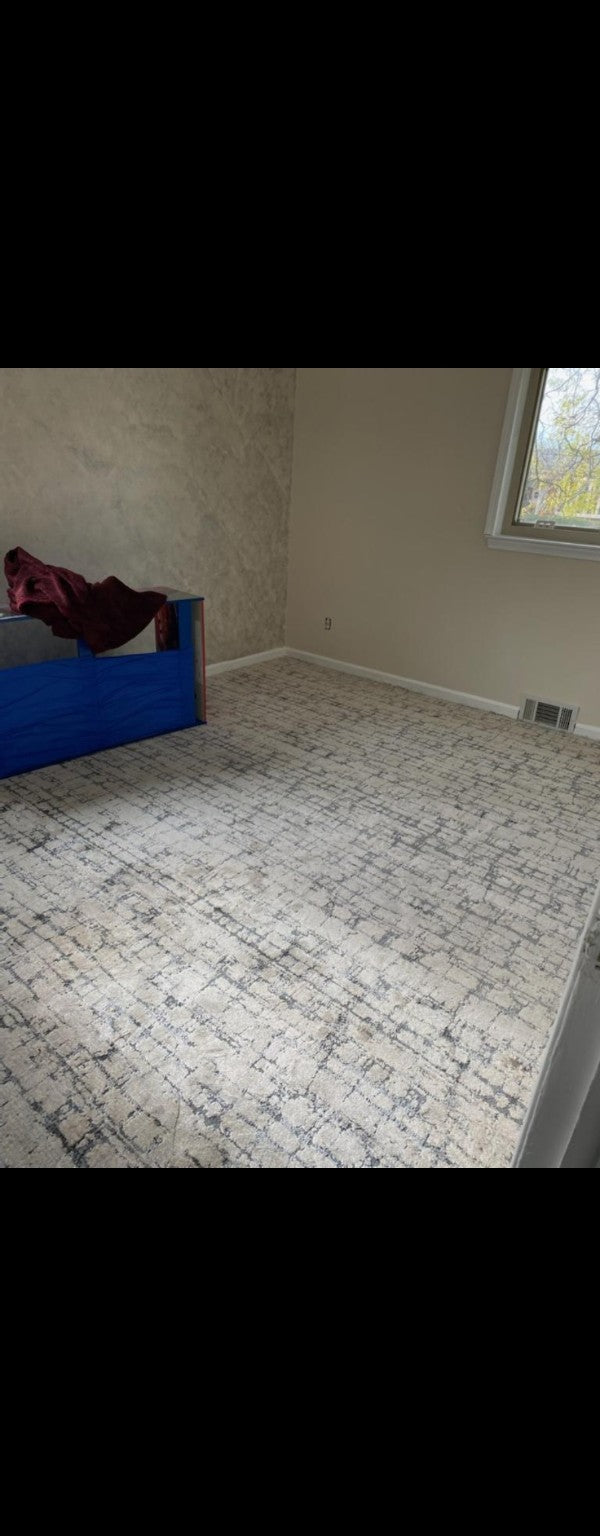 Patterned bedroom carpet